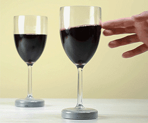 Mighty Wine Glasses - Won't Tip Over / Easy To Pick Up