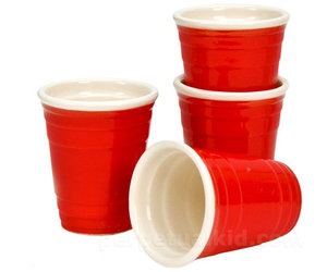 Mini Red Cup Shot Glasses