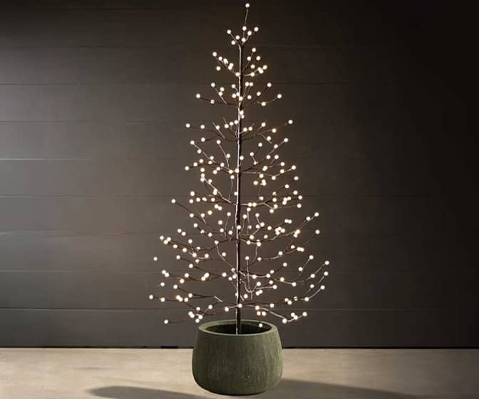 Minimalist ALL LIGHTS Christmas Tree - 240 Snowball Globe LEDS!