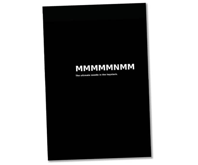 MMMMMNMM - The Ultimate Needle in the Haystack Book