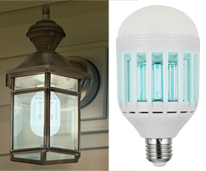 Mosquito Zapping LED Light Bulb - Kills Flying Pests
