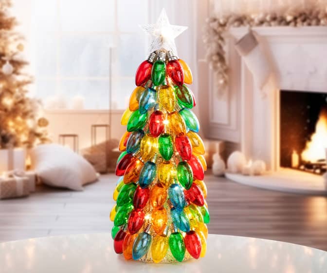 Mr. Christmas Retro Multi-Color C9 Bulb Tree