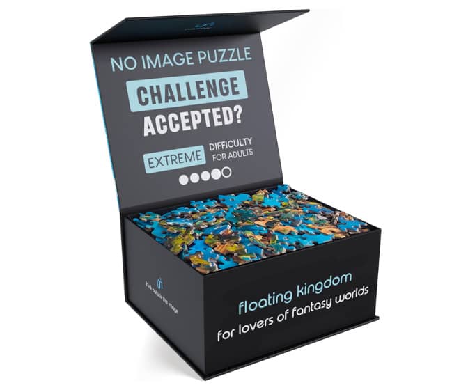 No Image Jigsaw Puzzle - Extreme Difficulty / 1000 Irregular Pieces