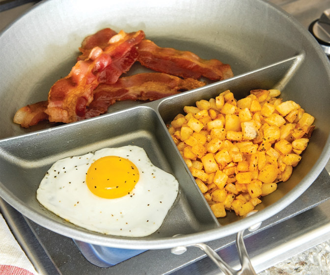 Nordic Ware 3-in-1 Divided Pan  - Cook Three Foods At Once!