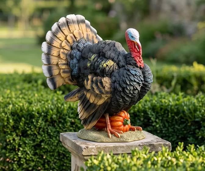 North American Turkey Statue