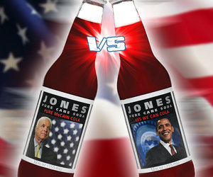 Obama and McCain Campaign Colas from Jones Soda
