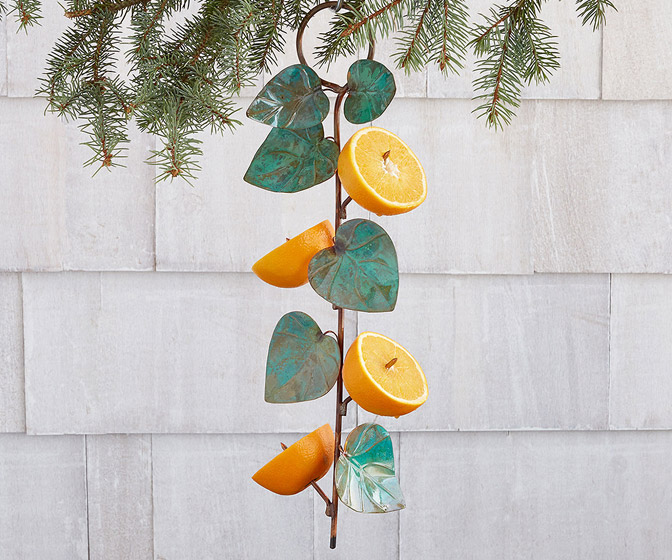 Oranges / Fruit Bird Feeder - Attracts Orioles, Cardinals, Robins, and More