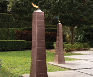 Outdoor Obelisk Torches