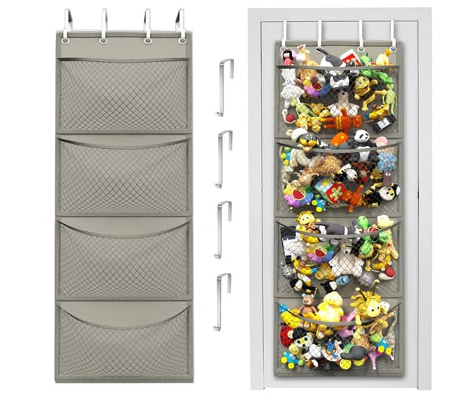 Over-the-Door Hanging Storage for Toys, Stuffed Animals, and More