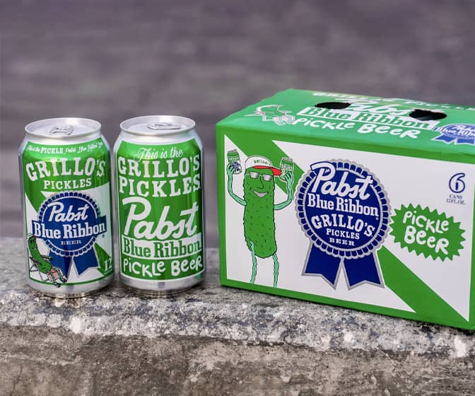 Pabst Blue Ribbon x Grillo's Pickle Beer