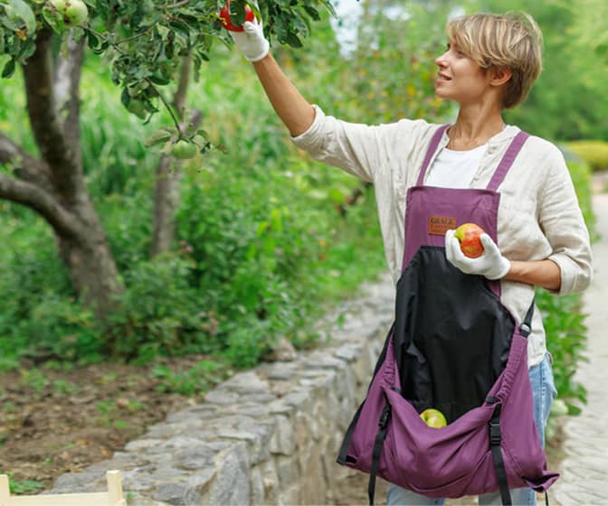 Pocket Apron - Gardening Apron With a Deep Kangaroo-Style Pouch Pocket