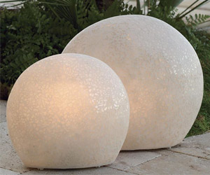Polished Sandstone Flat Ball Lights