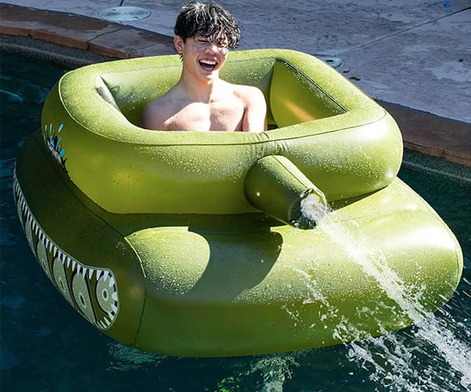 Pool Punisher - Inflatable Tank with Water Cannon