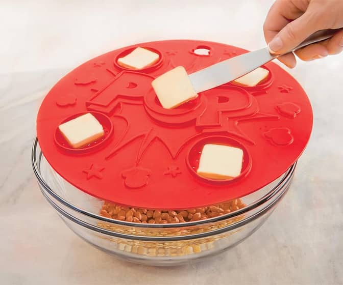 Pop Silicone Microwave Popcorn Lid