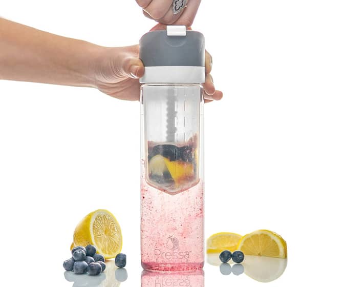 Pressa Bottle - Flavor Infusion Water Bottle w/ Built-In Fruit Squeezer