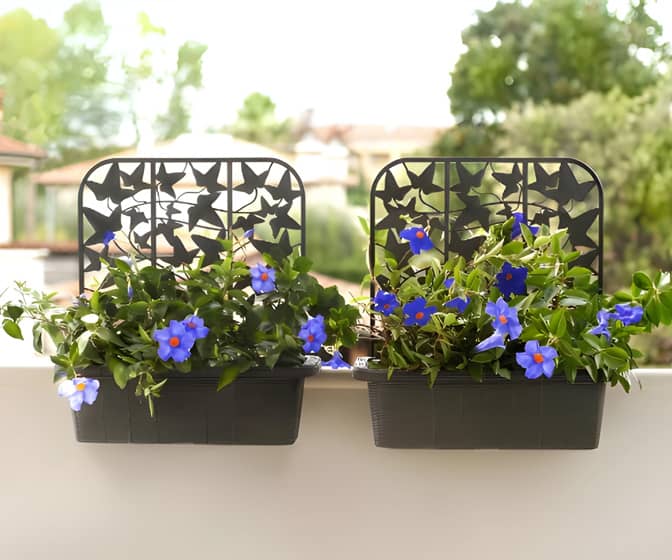 Privacy Trellis Railing Planters