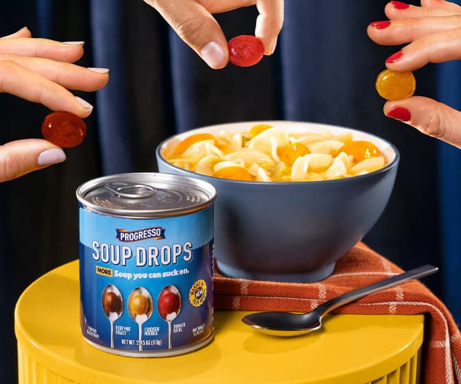 Progresso Soup Drops - Chicken Noodle, Tomato Basil, and Beef Pot Roast Hard Candy