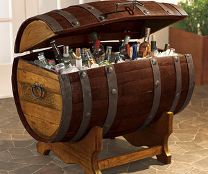 Reclaimed Tequila Barrel Ice Chest
