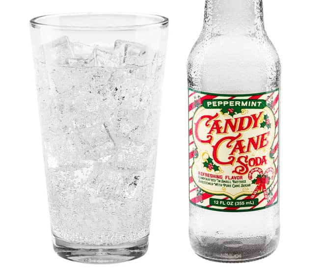 Refreshing Peppermint Candy Cane Soda