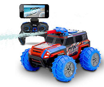Remote Control Truck w/ Live Video Streaming and Squirting Water Cannon
