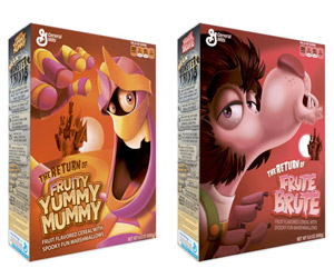 The Return of Frute Brute And Fruity Yummy Mummy Monster Cereals!