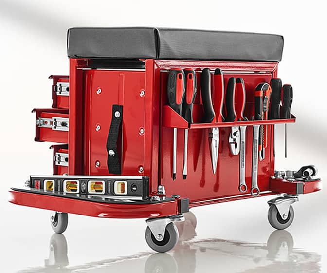 Rolling Toolbox Stool