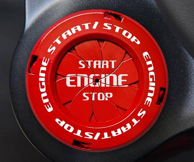 Rotary Vehicle Push Start Button Cover