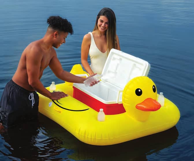 Rubber Duck Floating Beverage Cooler Float