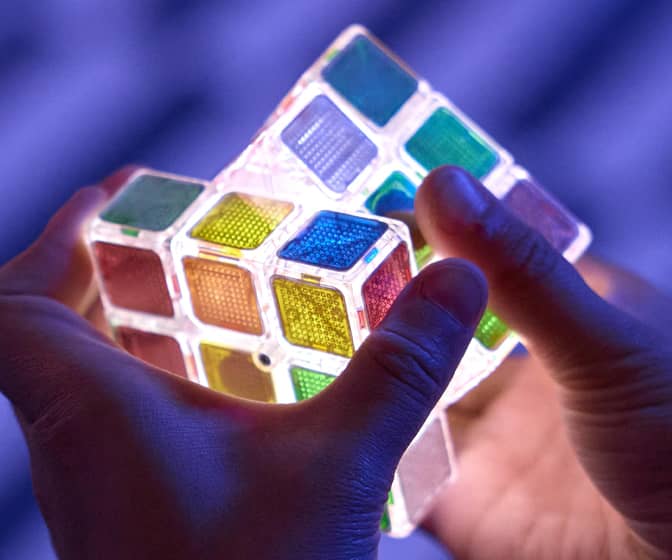 Rubik's Pulse Cube - Light-Up Brain Teaser Puzzle for Speed Cubers