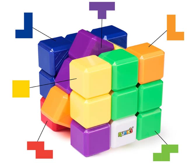 Rubik's Tetris Cube - Restore the Tetris Tetrimino Shapes on Each Side