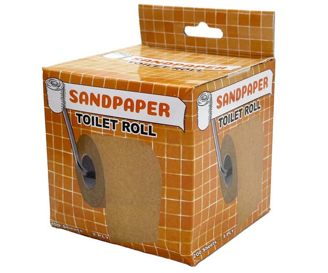 Sandpaper Toilet Paper Roll