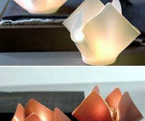 Seaglass Illuminaria - Unique, Recycled Glass Tea Light Holder
