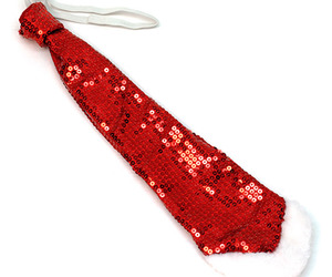 Sequined Santa Necktie