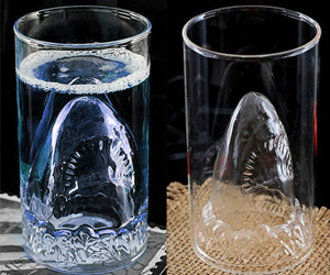 Shark Attack Glass Beer Mug