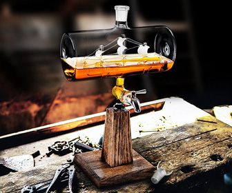 Ship-in-a-Bottle Whiskey Decanter