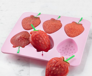 Silicone Strawberry Ice Pop Mold