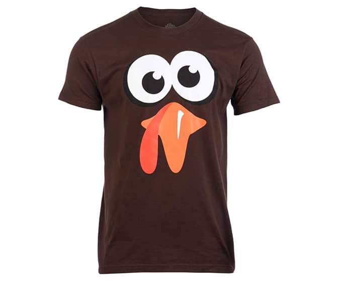Silly Turkey Face Thanksgiving T-Shirt