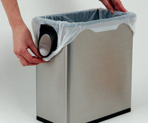 Trash Tidy Garbage Bag Dispenser -  Store Bags Inside the Trash Can!