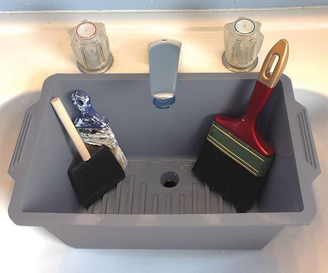 Sink Washbox - Clean Paint Brushes and Paint Rollers Without the Mess