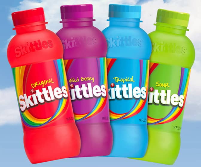 Skittles Flavored Drinks - Original, Tropical, Wild Berry, or Sour