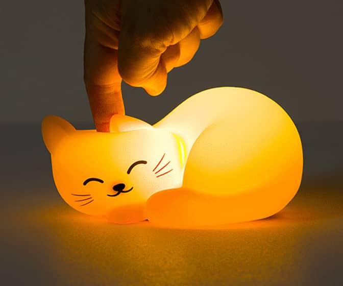 Sleepy Kitty Squishy Cat Nightlight