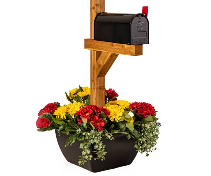 SnapPot - Wrap Around Post Planter For Mailboxes and Columns