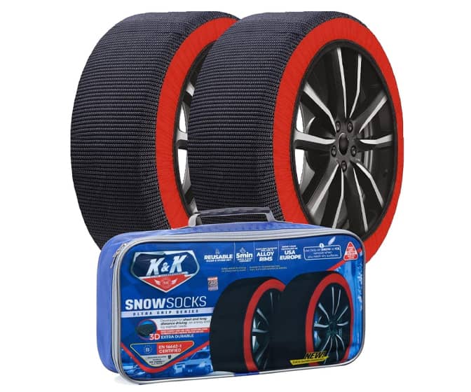 Snow Socks for Tires - The Ultimate Grip Alternative to Snow Chains