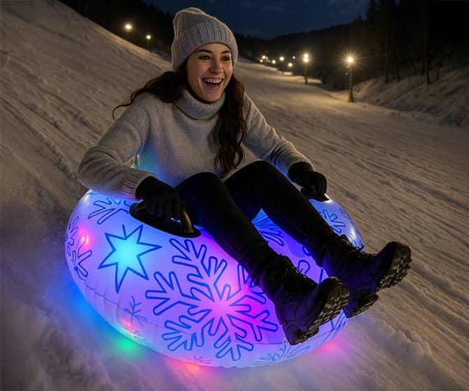 SnowCandy Jumbo Illuminated LED Snow Tube