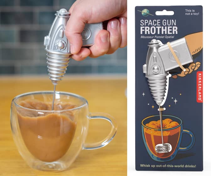 Space Ray Gun Milk Frother
