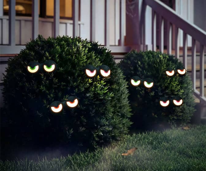 Spooky LED Blinking Eyes for Bushes, Windows, Trees, and More