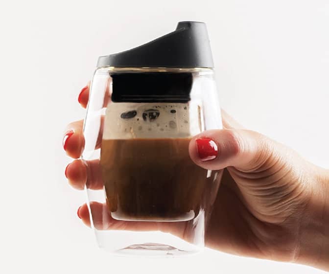 SPROGO - Reusable To-Go Espresso Glass Travel Mug