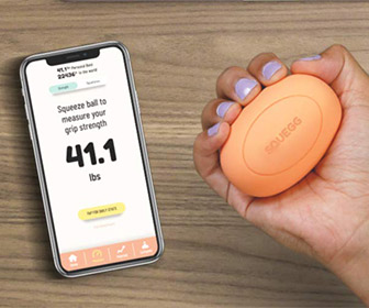 SQUEGG Smart Stress Ball - Relieves Stress / Improves Grip Strength