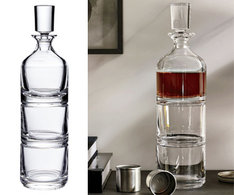 Stacked Decanter Set