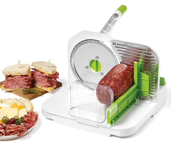 Starfrit Manual Deli Slicer - Slices Meats, Cheeses, Breads, and More
